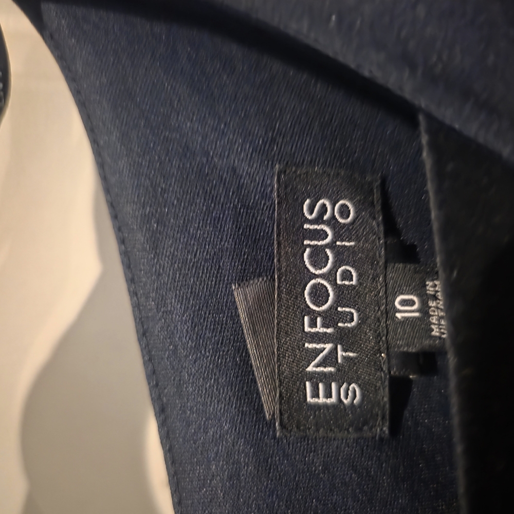 Enfocus Studio Navy Jumpsuit